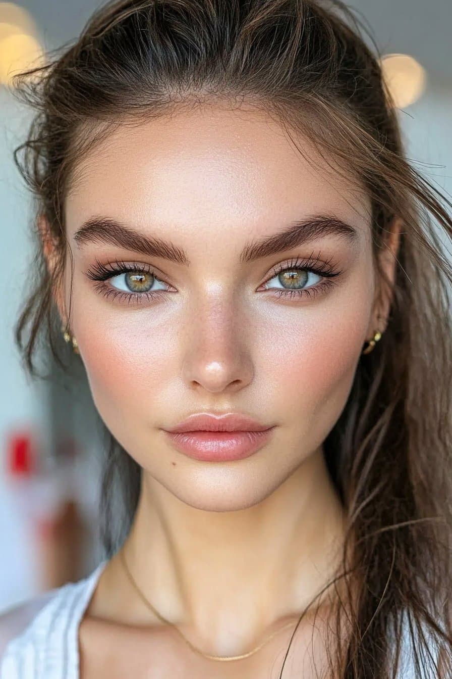 Light and fresh flawless makeup looks for daytime.