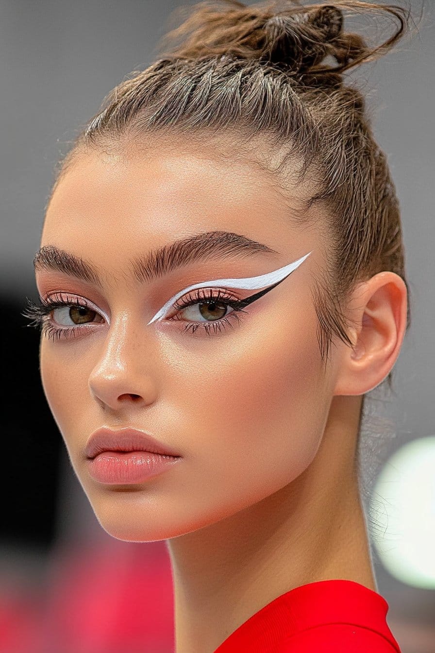 Artistic graphic liner redefining baddie makeup looks in 2025