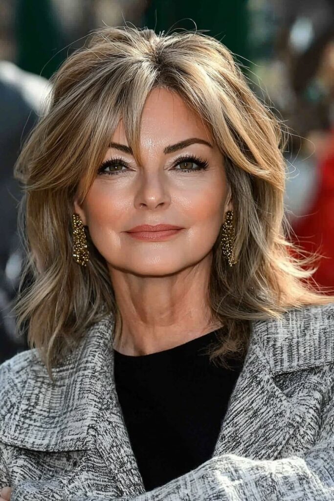 Low-maintenance wolf cut straight hair idea for busy lifestyles
