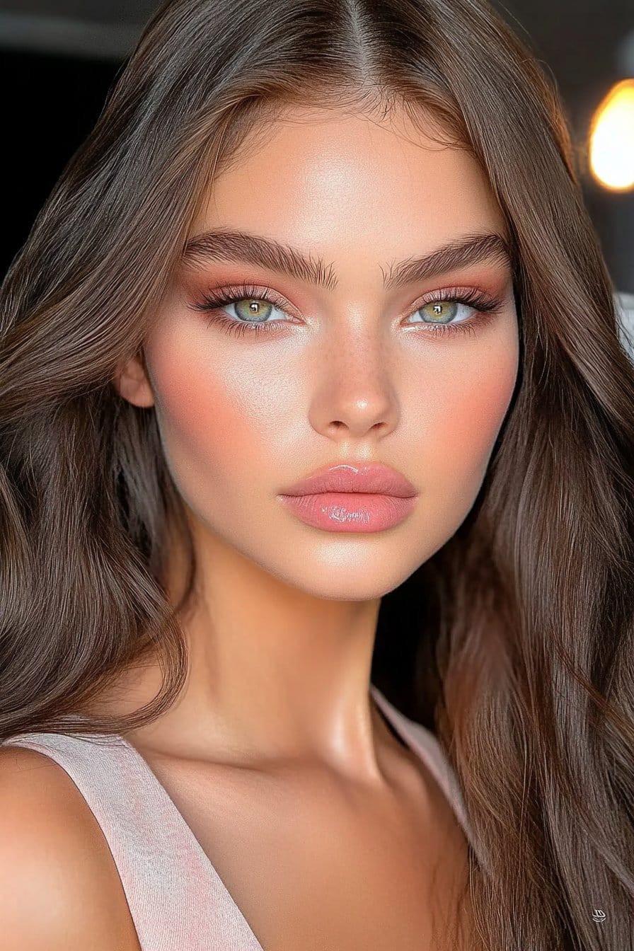 Luminous flawless makeup looks with a glow.