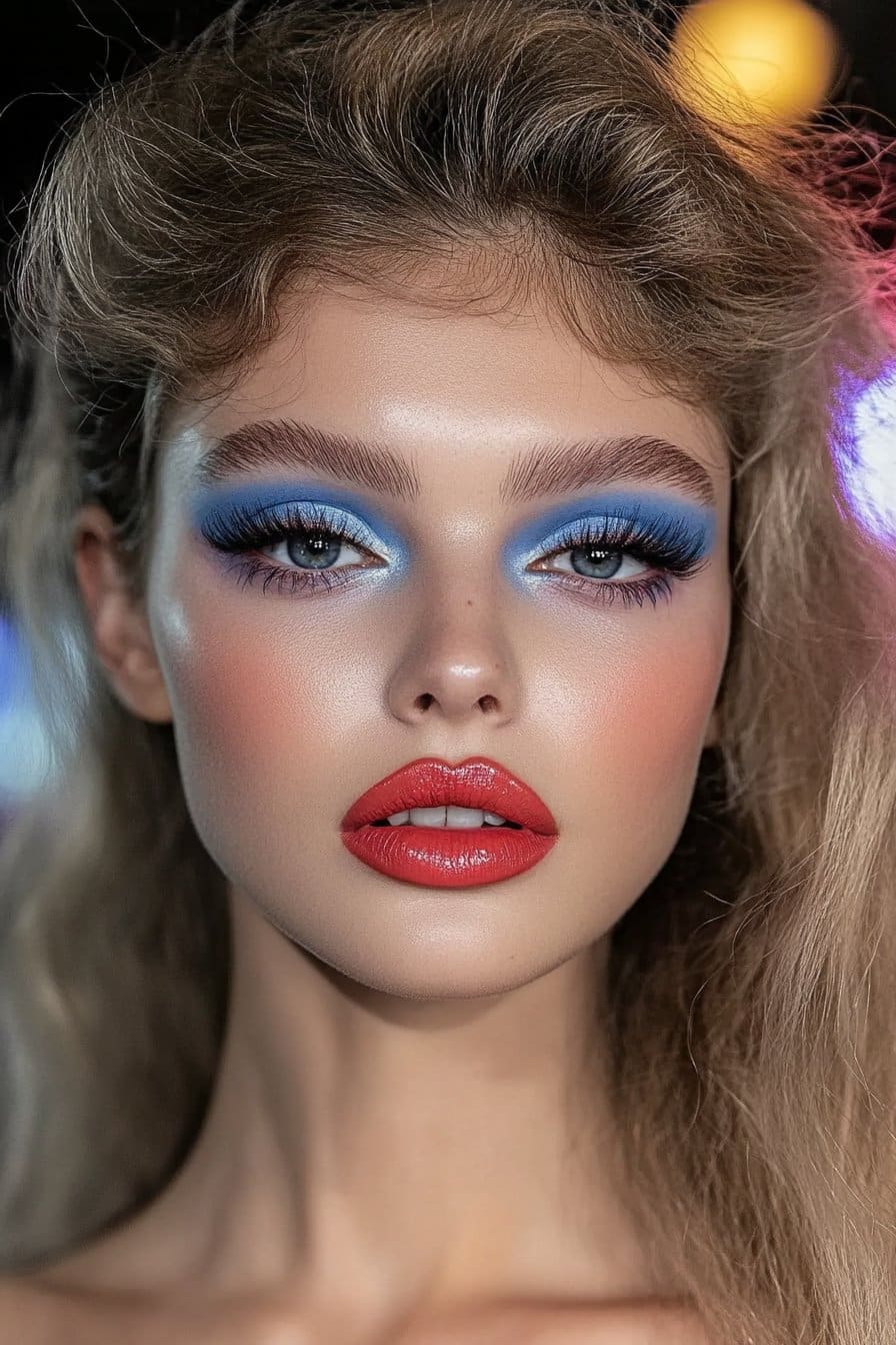 Retro bold indie makeup looks style