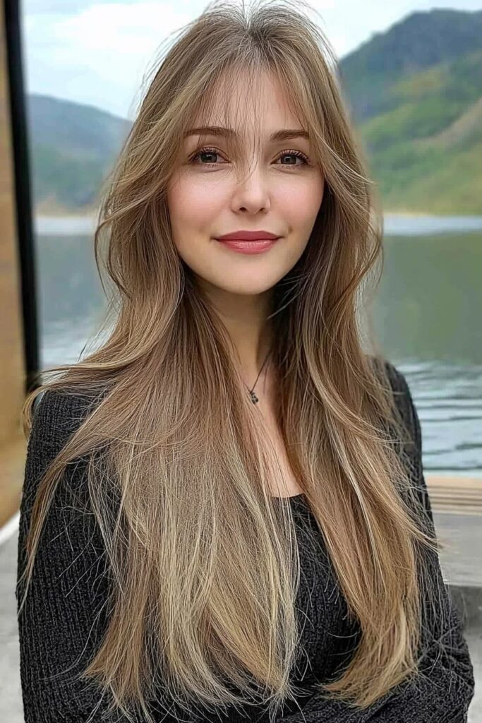Soft layered wolf cut straight hair inspiration.