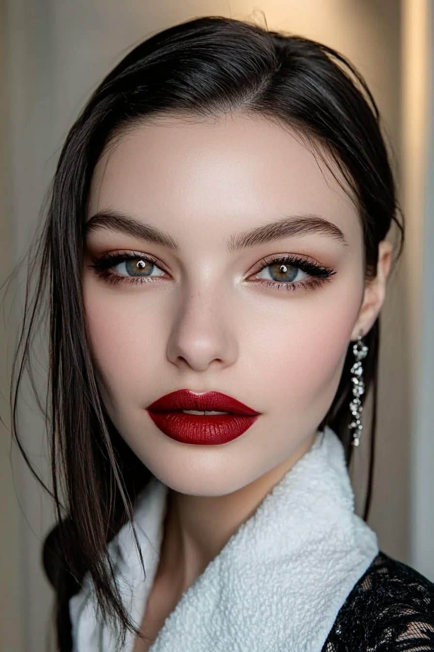 Sultry vampy dark lips redefining bold baddie makeup looks