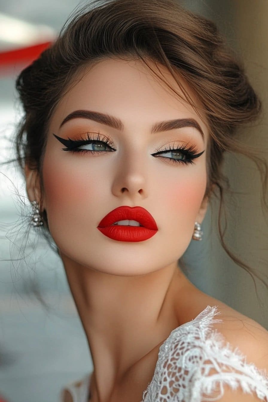 Vintage pin-up indie makeup looks inspiration