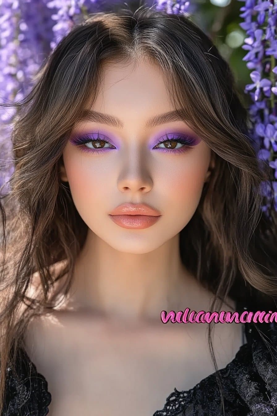 Wisteria twilight eyes goth makeup look