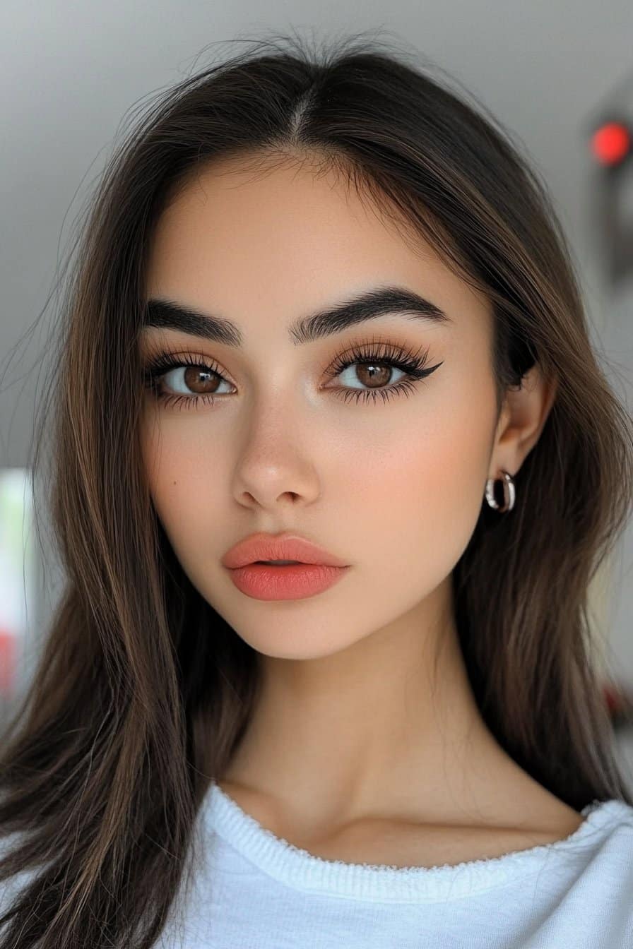 Fierce bold brows define Latina makeup looks