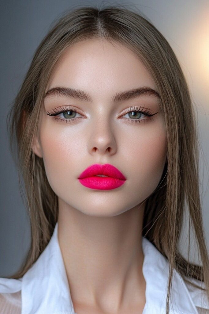 Bold lip prom makeup looks