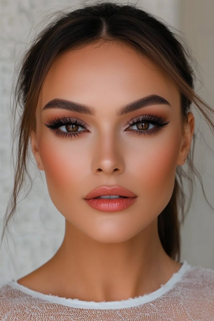 Defined brows prom makeup looks