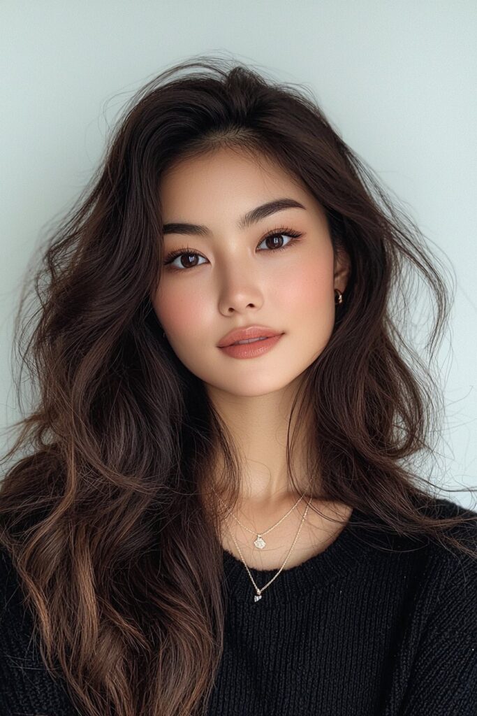 A fresh and effortless look featuring a matte base, minimal eyeliner, and a warm peach lip, capturing Virgo’s practical charm.