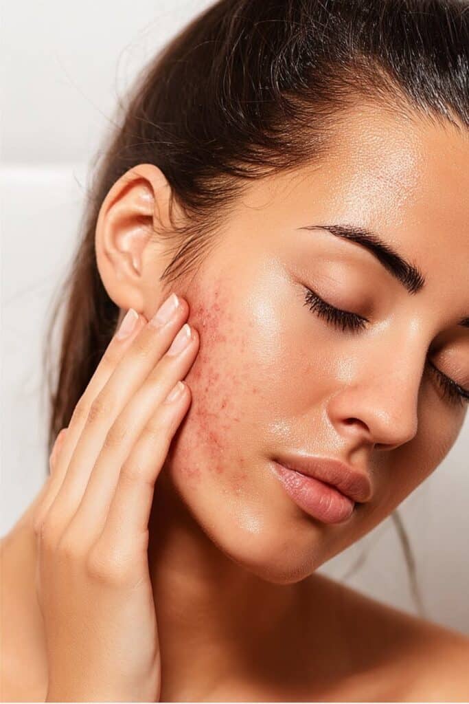 Split image showing incorrect bathing habits contrasted with proper techniques, highlighting errors that compromise skin health.