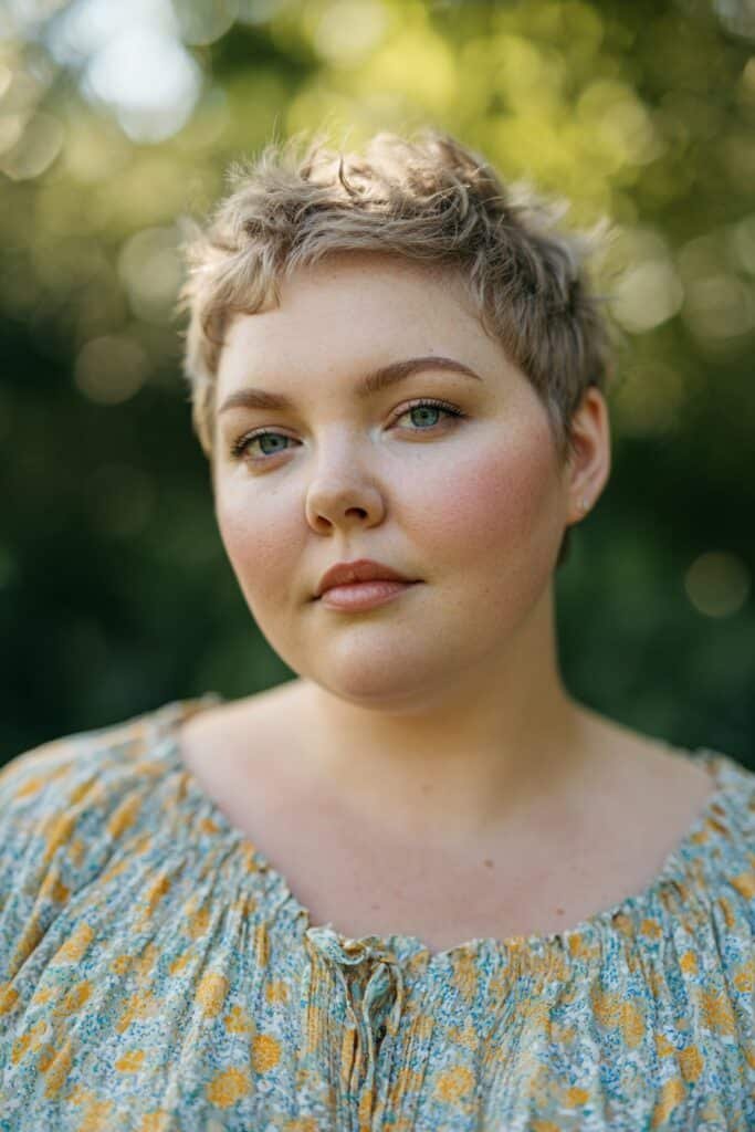 feathered pixie haircut with airy light layers