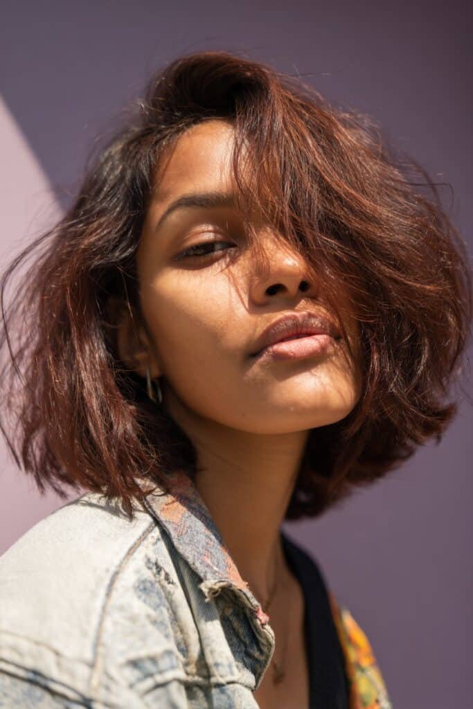 piecey bixie haircut with separated textured strands
