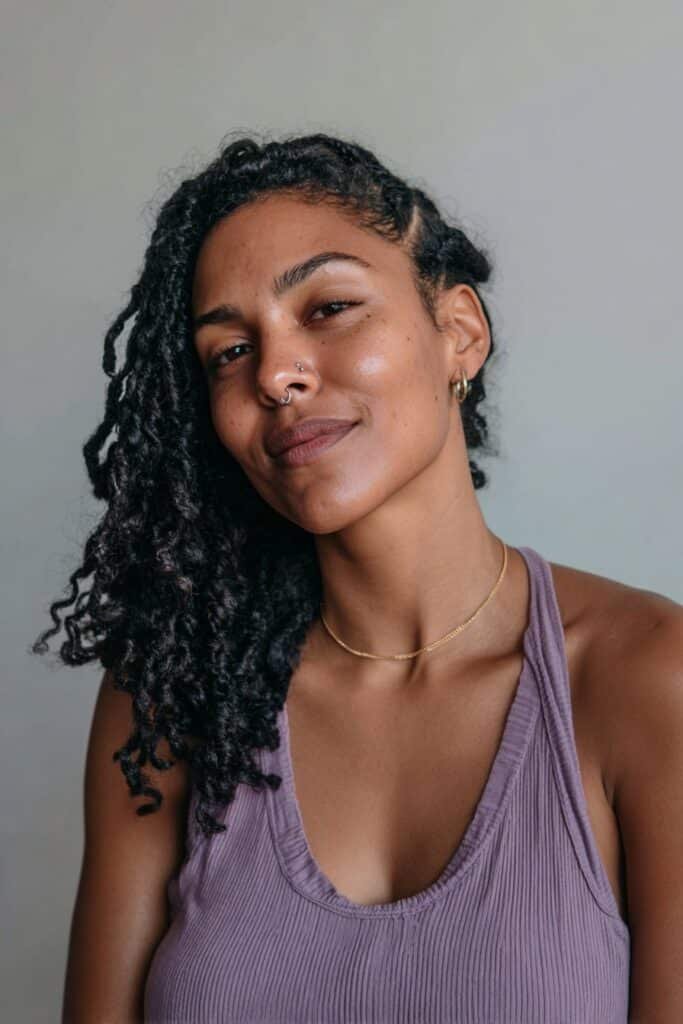 Finger waves for black women with long hair curls