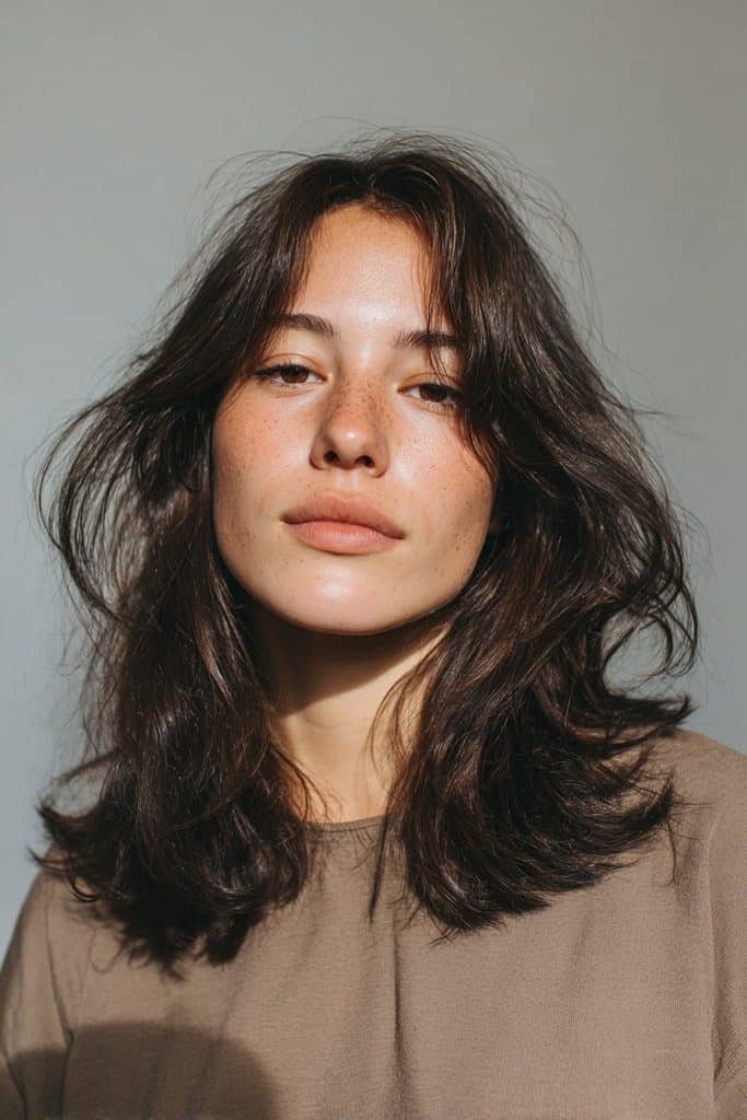 Classic deep espresso hair with rich dark chocolate-brown tones and nearly black depth