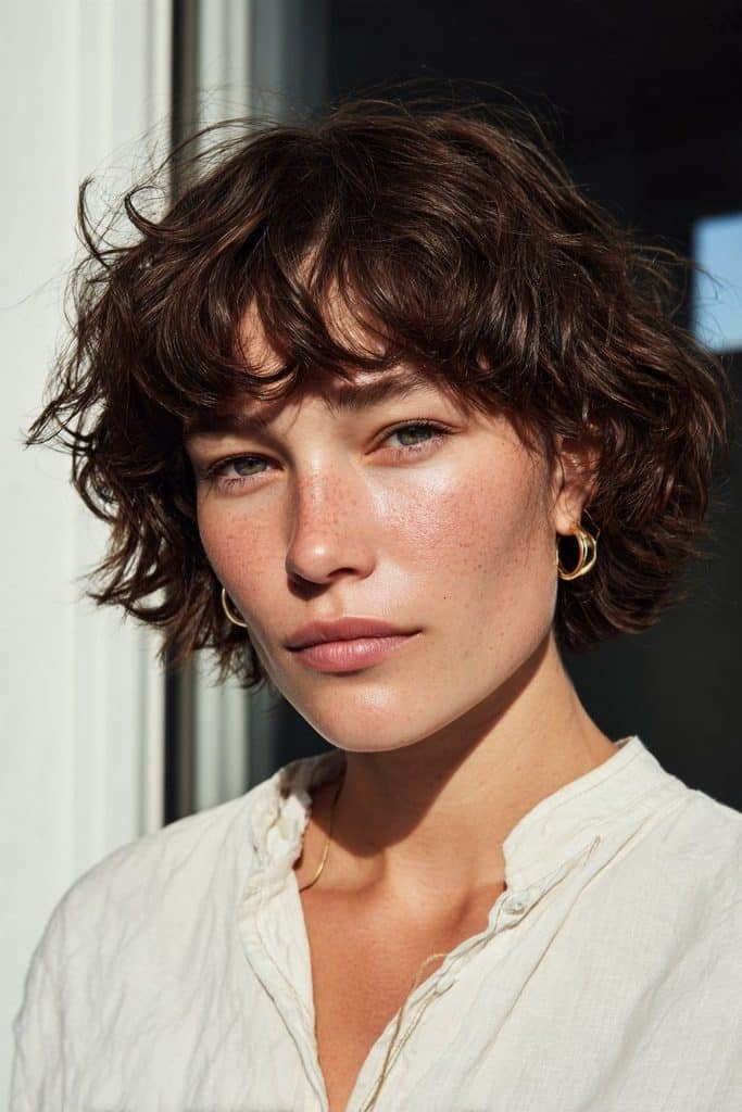 Layered pixie bob with delicate face-framing pieces
