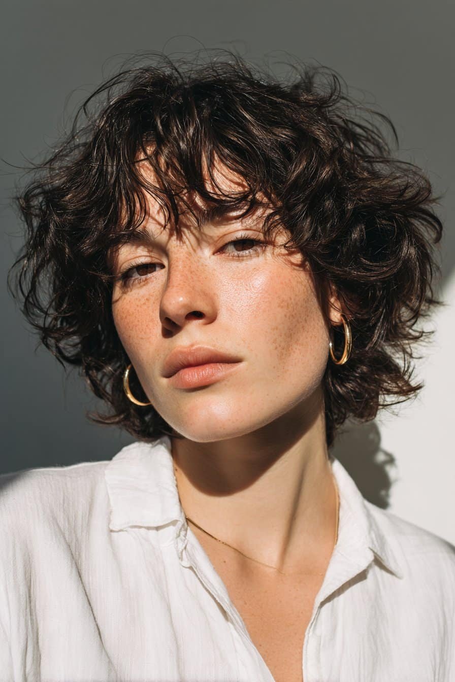 Short playful octopus cut with airy layers