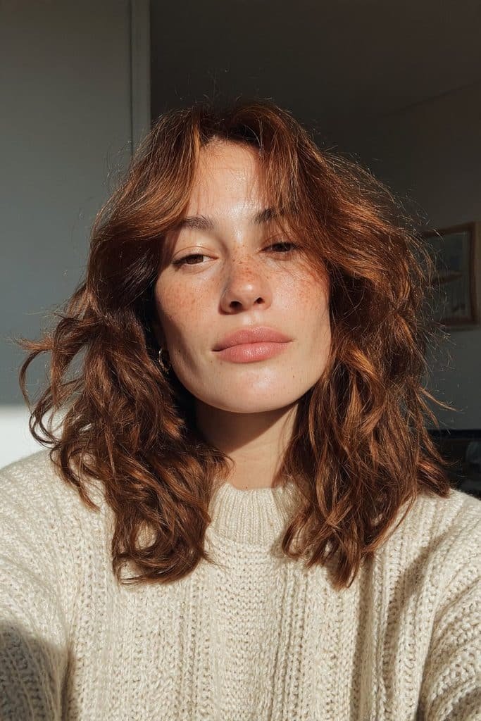 Spiced chai bronde hair with cinnamon and caramel tones