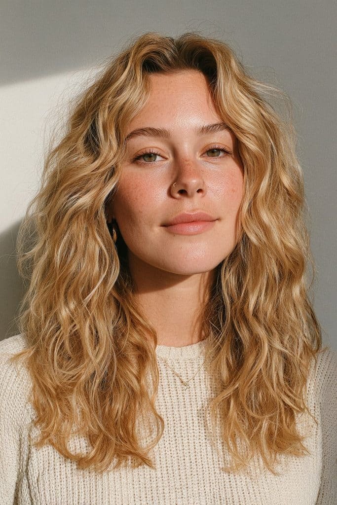 Vanilla chai latte hair with creamy beige and soft caramel tones